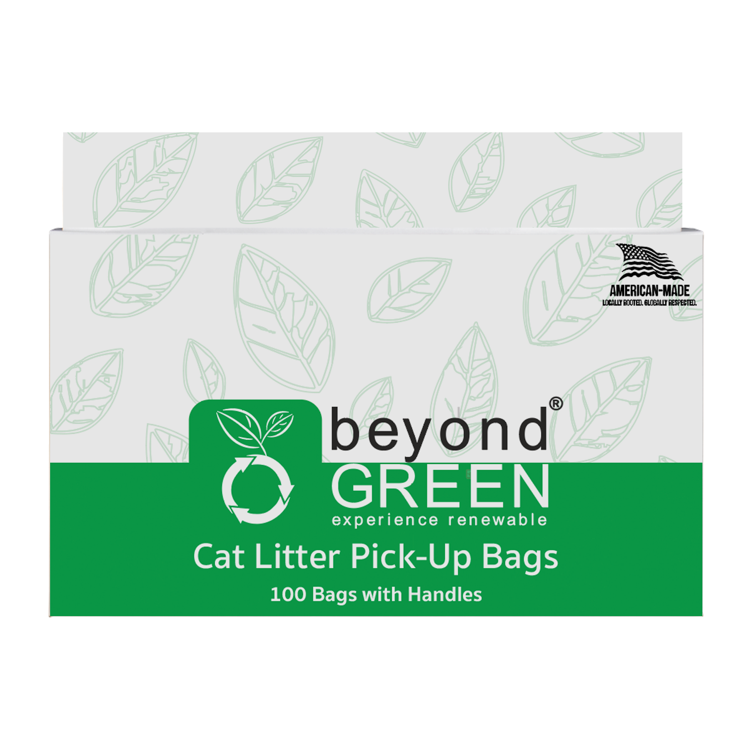 Cat Litter Pick-Up Bags with Handles - 50 Bags