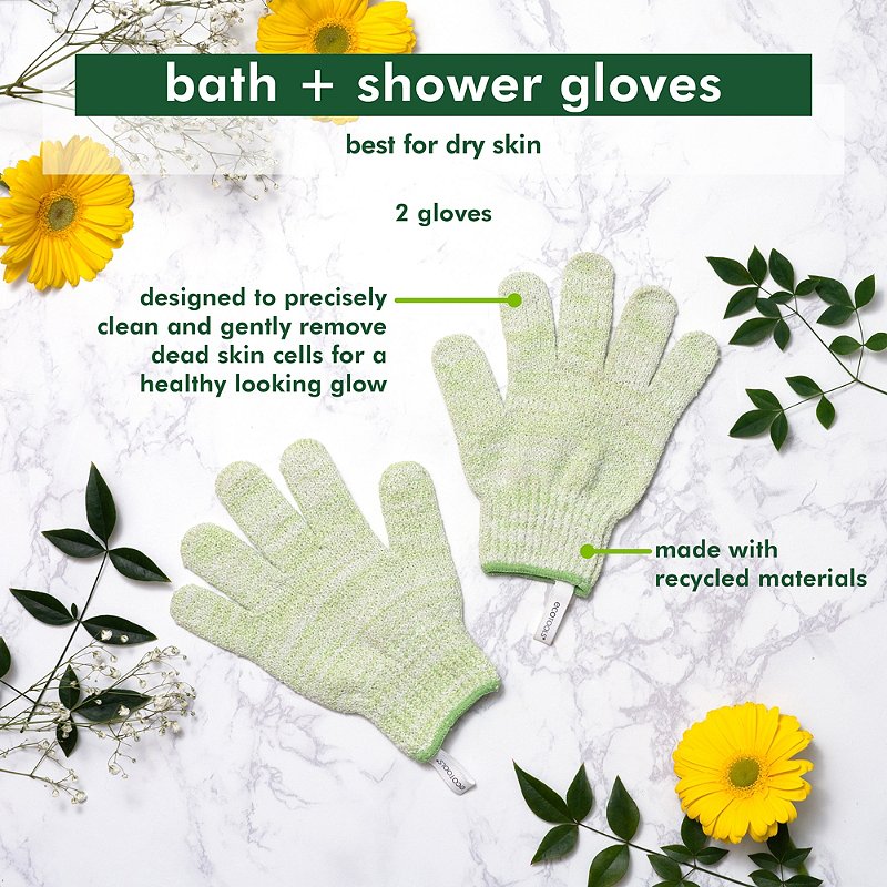 EXFOLIATING BATH GLOVES