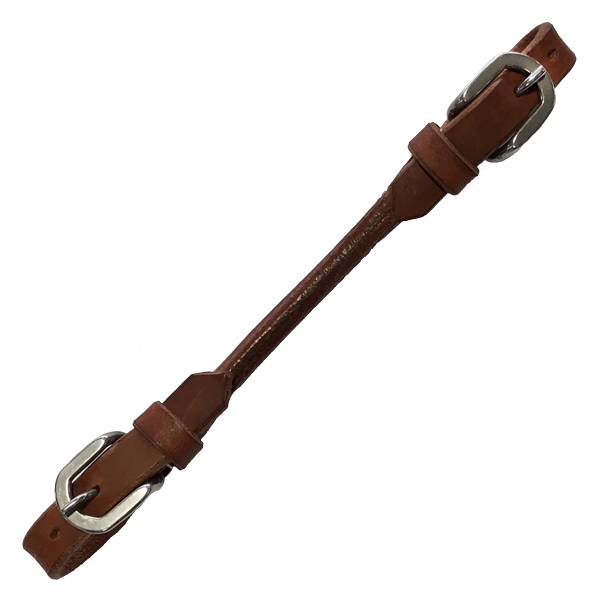 Leather Curb Strap Rolled