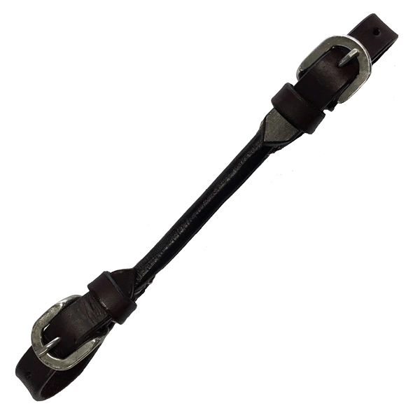 Leather Curb Strap Rolled