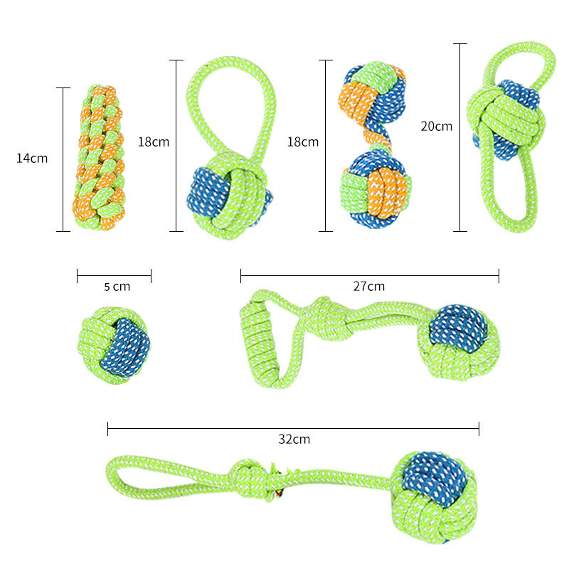 Cotton Rope Dog Toy Bundle (3-Pack)