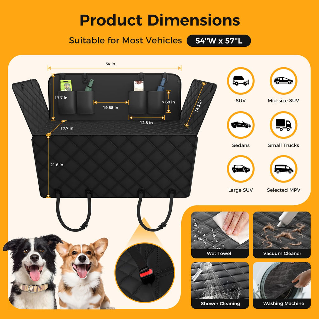Waterproof Car Seat Cover for Dogs