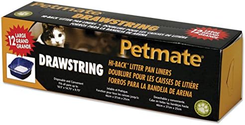 Petmate Hi-Back Drawstring Litter Pan Liners