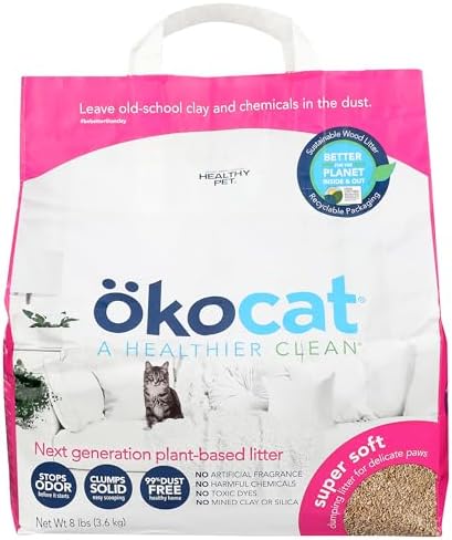 okocat Super Soft Clumping Wood Cat Litter