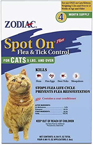 Zodiac Spot On Plus Flea & Tick for Cats