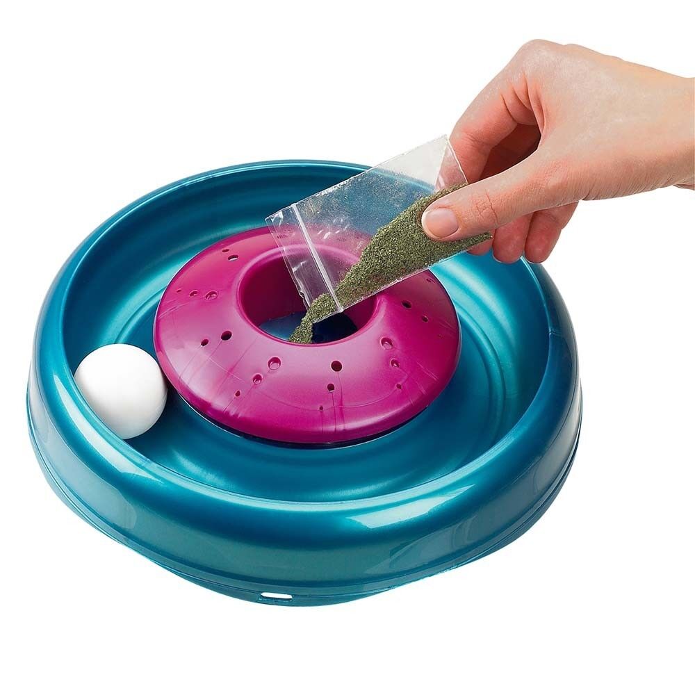 Bergan Cyclone Catnip Cat Toy Aqua, Mulberry