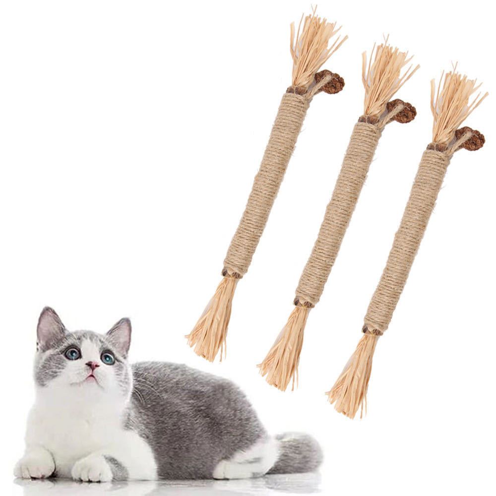 Silvervine Chew Sticks for Cats (3-Pack, Thick)