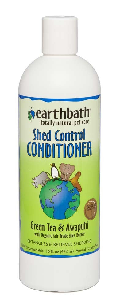Earthbath Shed Control Conditioner, Green Tea & Awapuhi 16 Oz