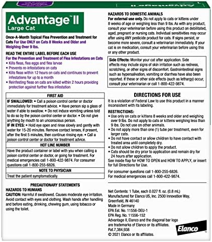 Advantage II Large Cat Flea Treatment