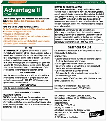 Advantage II Small Cat Flea Treatment