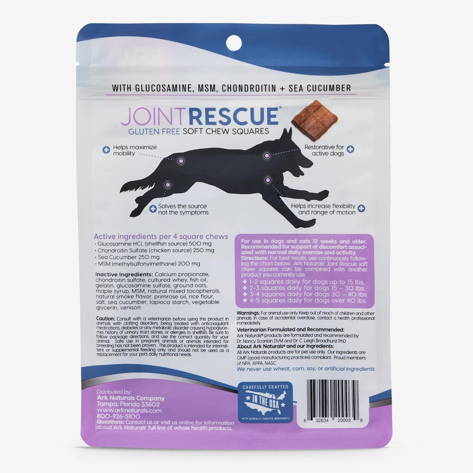 Ark Naturals Joint Rescue Venison Dog Chews, 9 oz