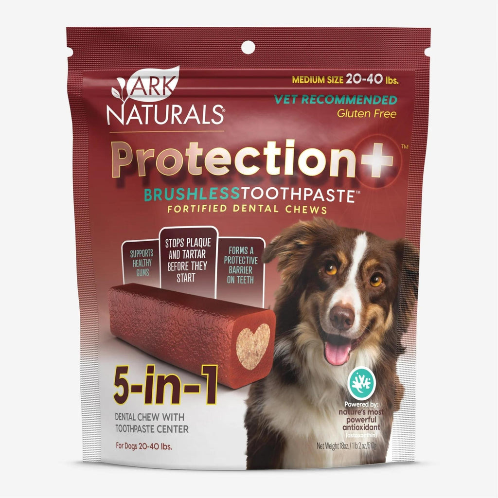 Ark Naturals Protection+ 5-in-1 Toothpaste Large Dog Chews, 18 oz