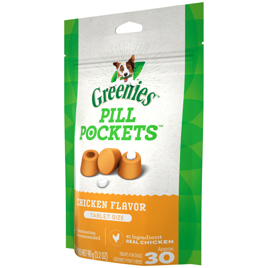 Greenies Pill Pockets for Tablets, Chicken, 30 Count