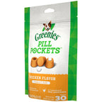 GREENIES PILL POCKETS Treats Chicken Flavor Tablet Size 3.2oz