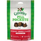 GREENIES PILL POCKETS Treats Hickory Smoke Tablet Size 3.2oz