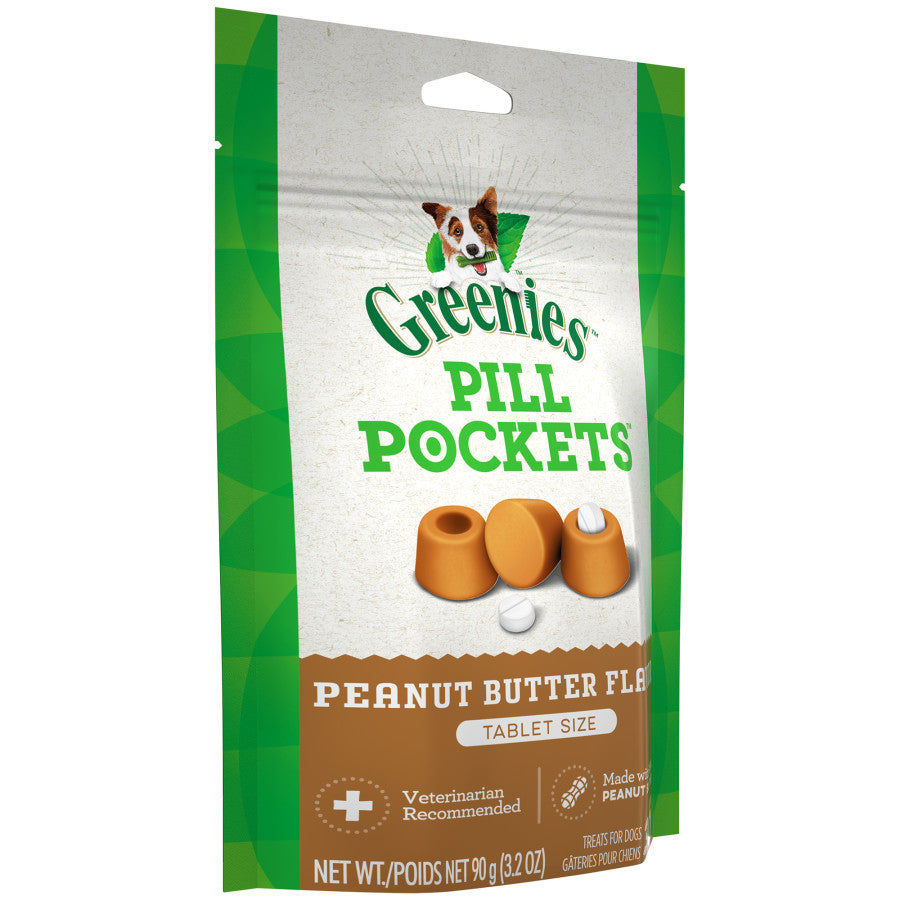 Greenies Pill Pockets for Tablets, Peanut Butter, 30 Count