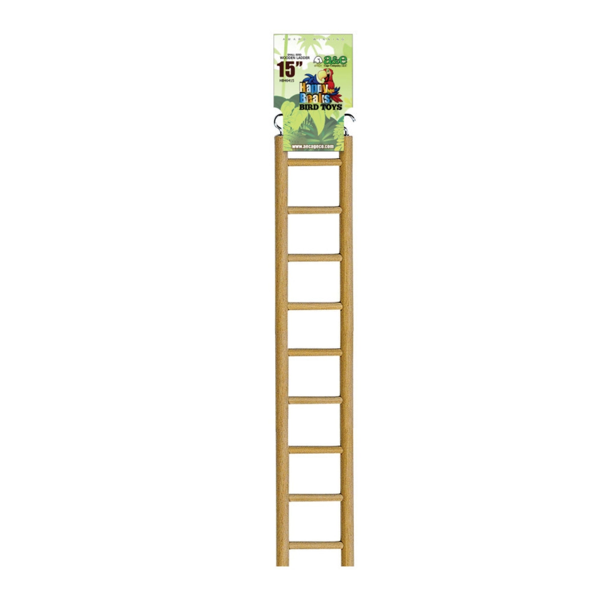 A & E Cages Happy Beaks Small Ladder Bird Toy 1ea/15 in.