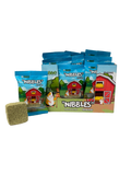 A and E Cages Barnyard Nibbles Hay Chew Small Animal Bites Round 32pc Display