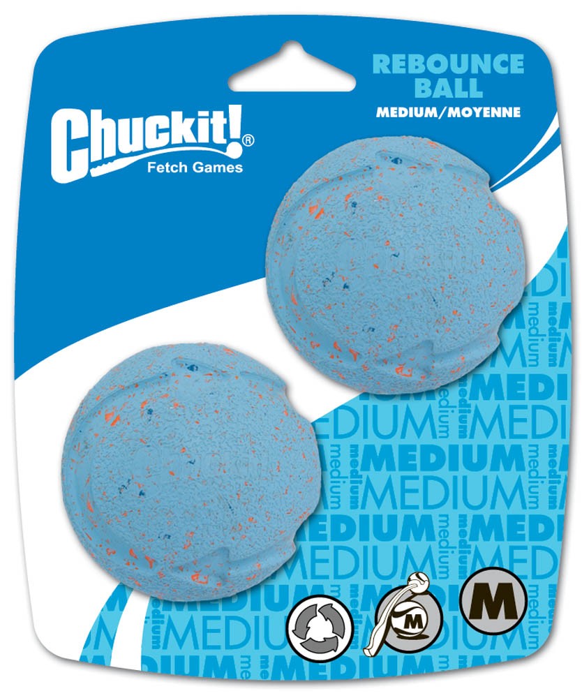 Chuckit! Rebounce Ball Dog Toy Assorted 2-Pack, M