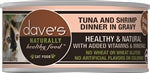 Dave's Naturally Healthy Tuna & Shrimp Dinner Cat Food, 5.5 oz (24-Pack)