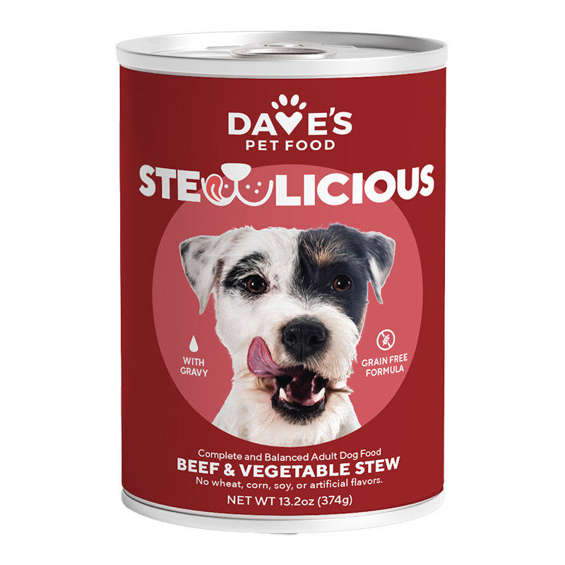 Dave's Dog Grain Free Beef And Vegetable Cuts In Gravy 13.2oz. (Case of 12)