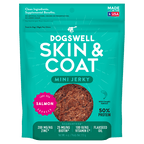 Dogswell Jerky Skin and Coat Mini Grain-Free Salmon 4oz.