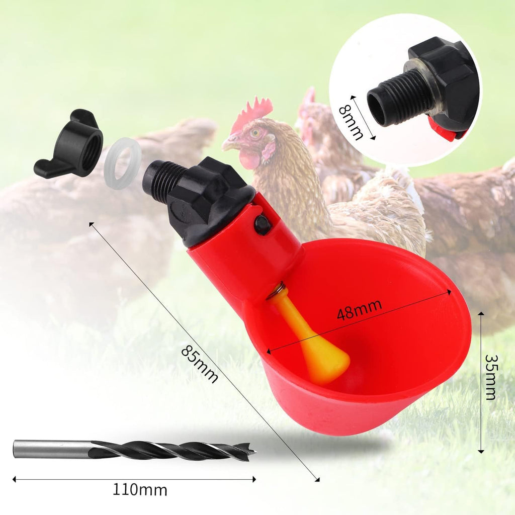 Automatic Chicken Waterer Cups (12-Pack)