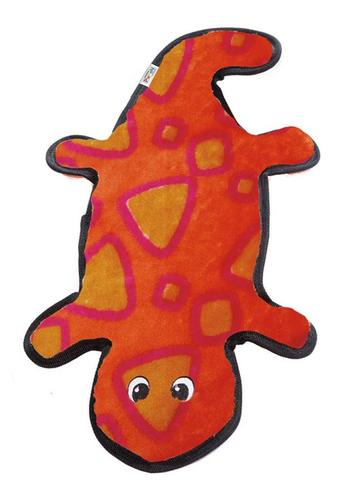 Outward Hound Invincibles Dog Toy Gecko 4 Squeakers L