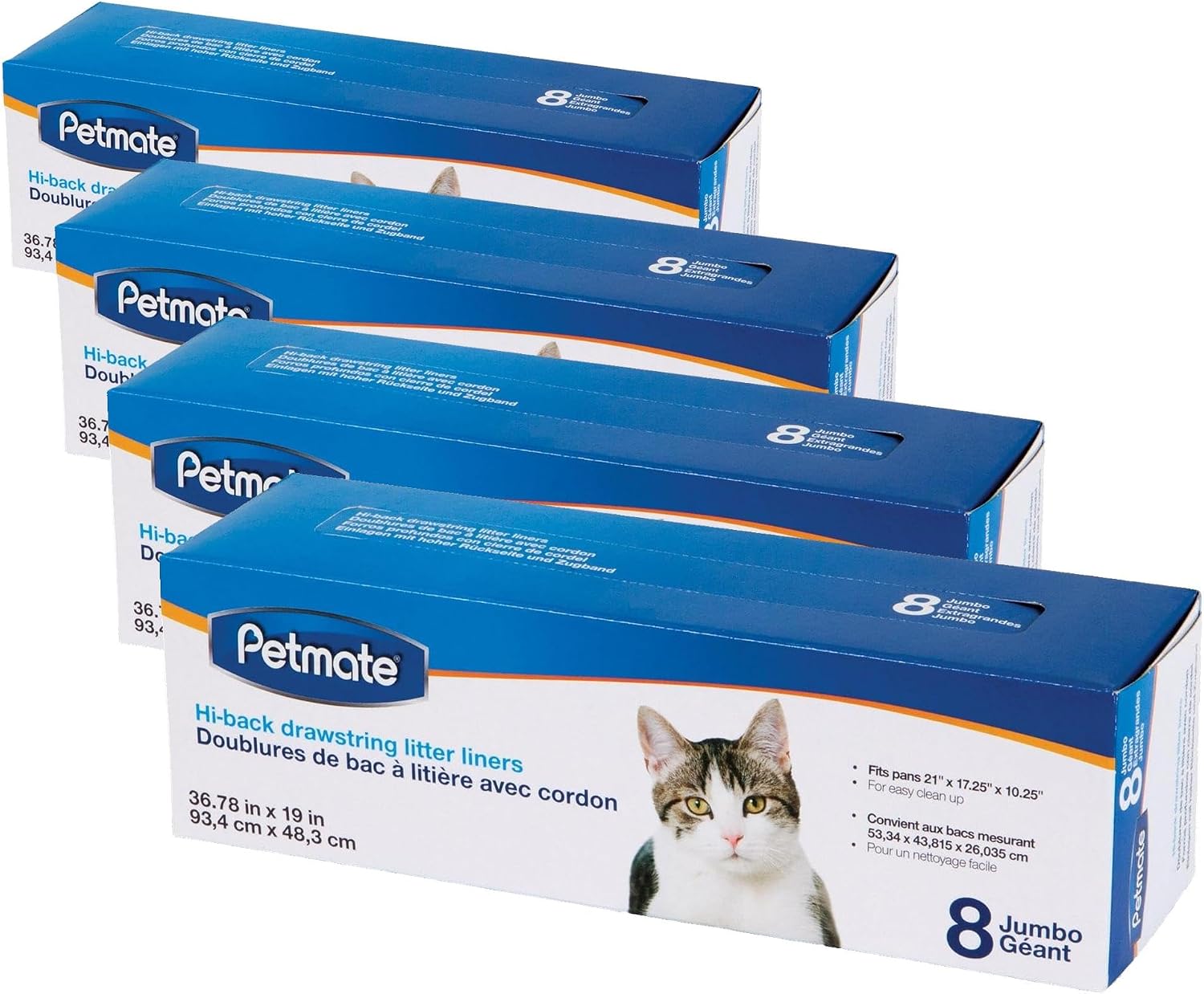 Petmate Hi-Back Drawstring Litter Pan Liners