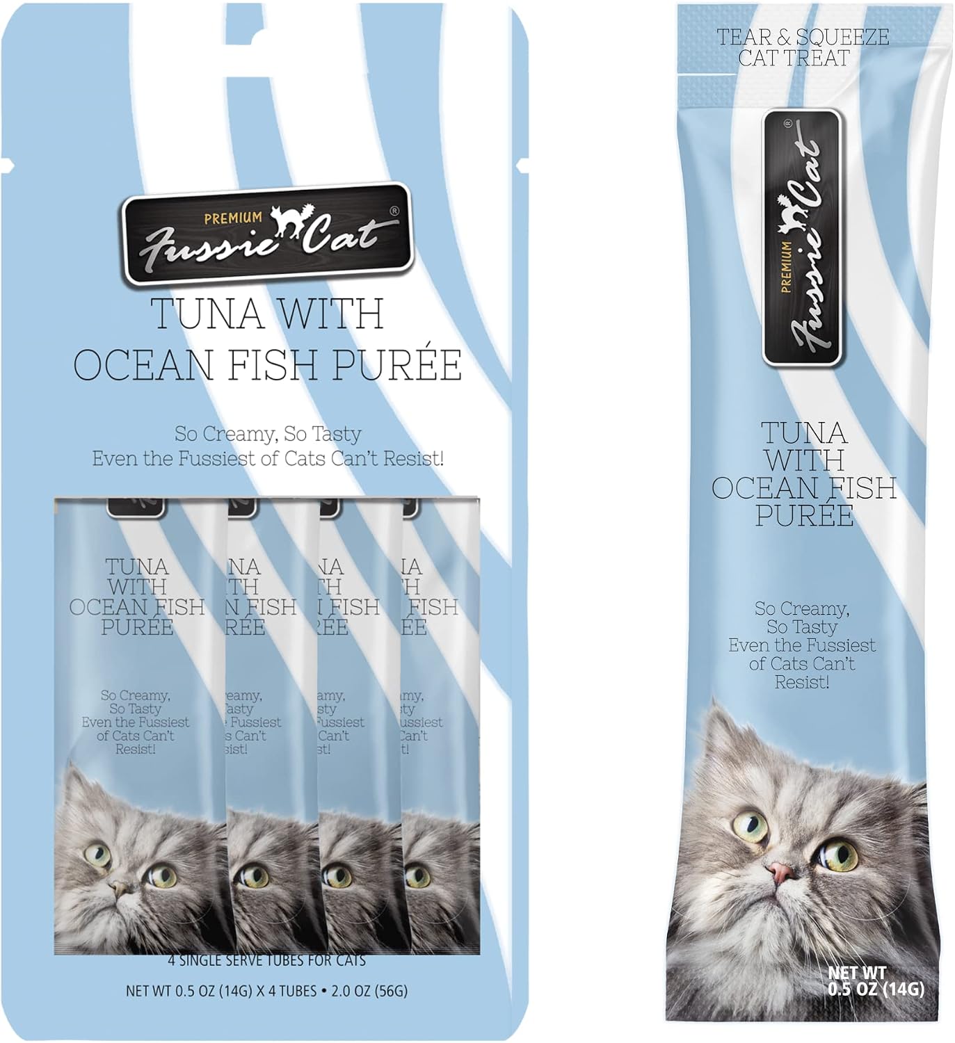 Fussie Cat Tuna with Ocean Fish Puree Treat