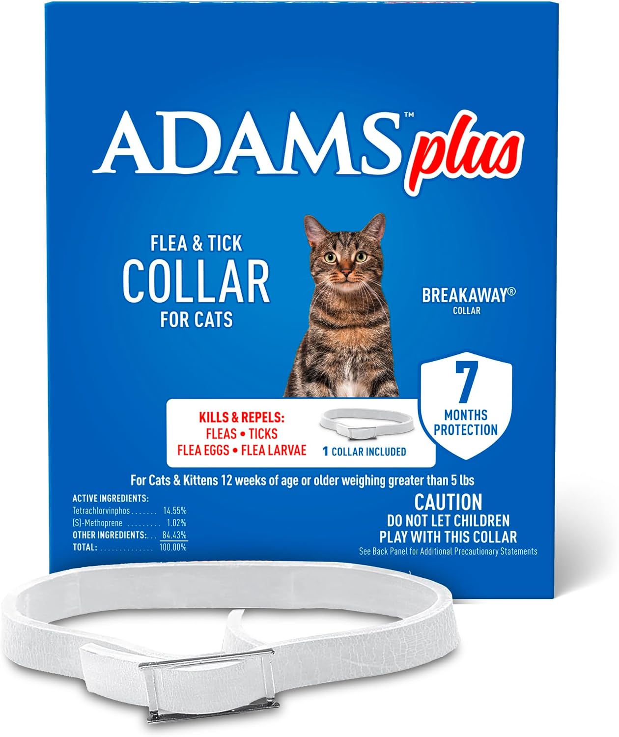 Adams Plus Flea & Tick Collar for Cats