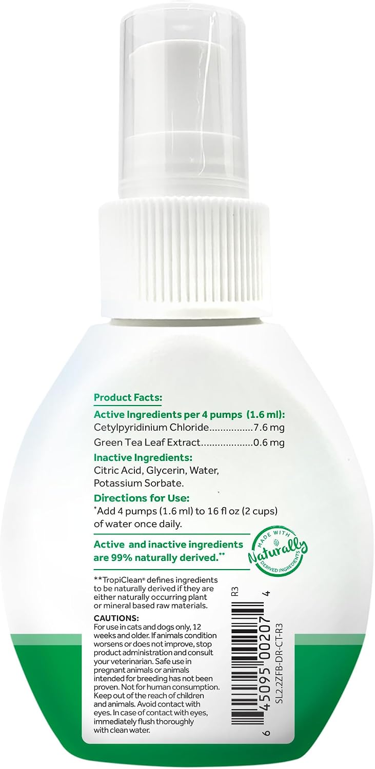 TropiClean Fresh Breath Water Additive for Cats