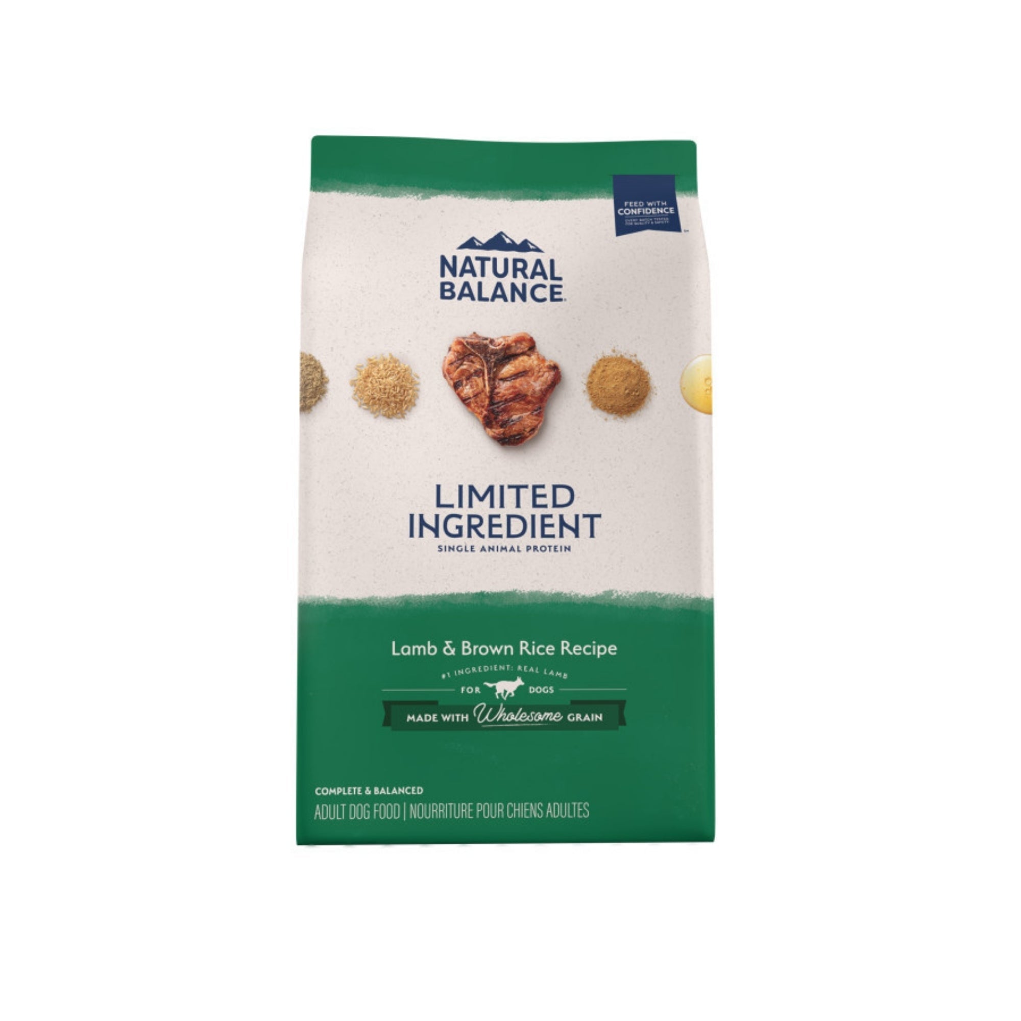 Natural Balance Pet Foods Limited Ingredient Dry Dog Food Lamb & Brown Rice 24lb