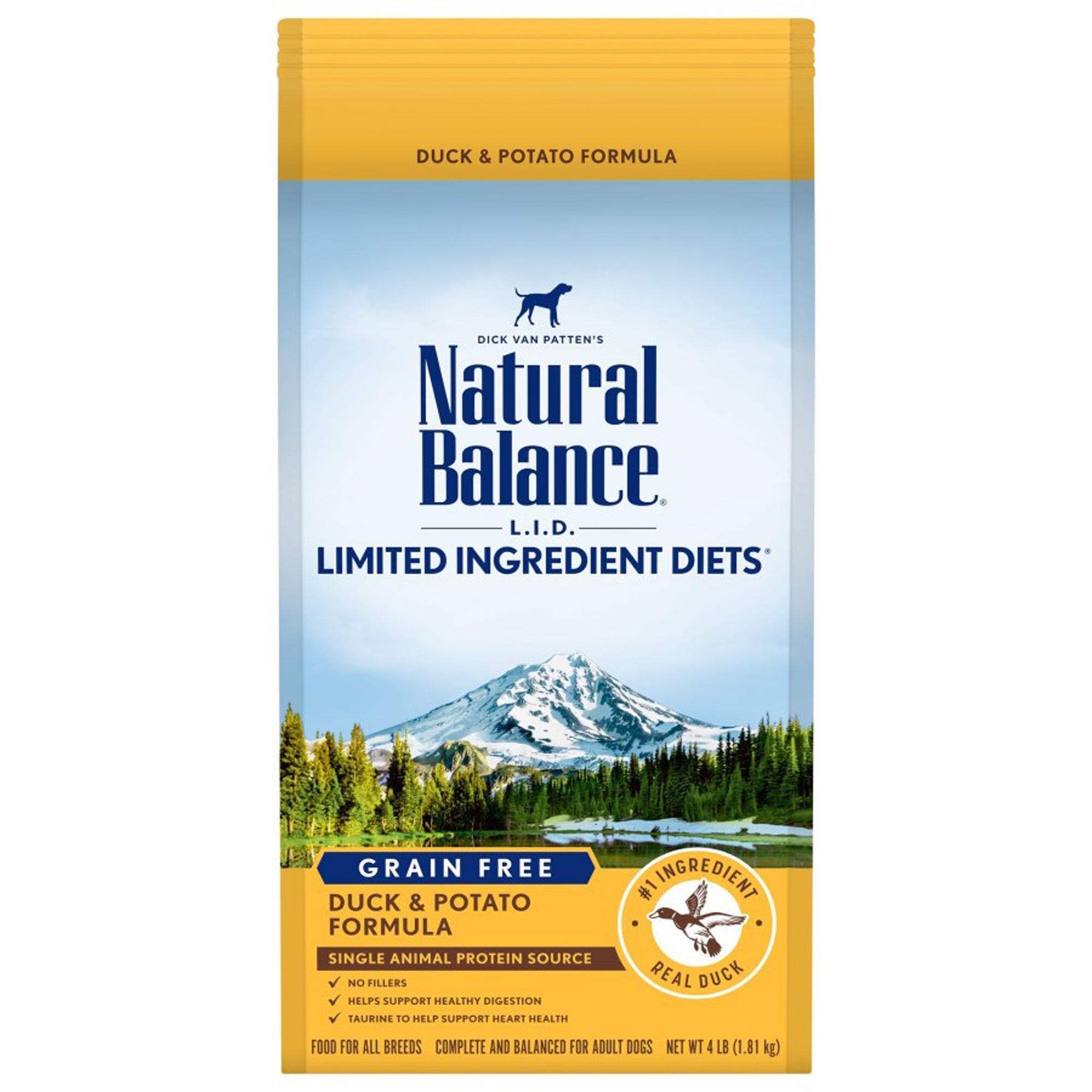Natural Balance Pet Foods Limited Ingredient Reserve Grain Free Duck & Potato 4lb