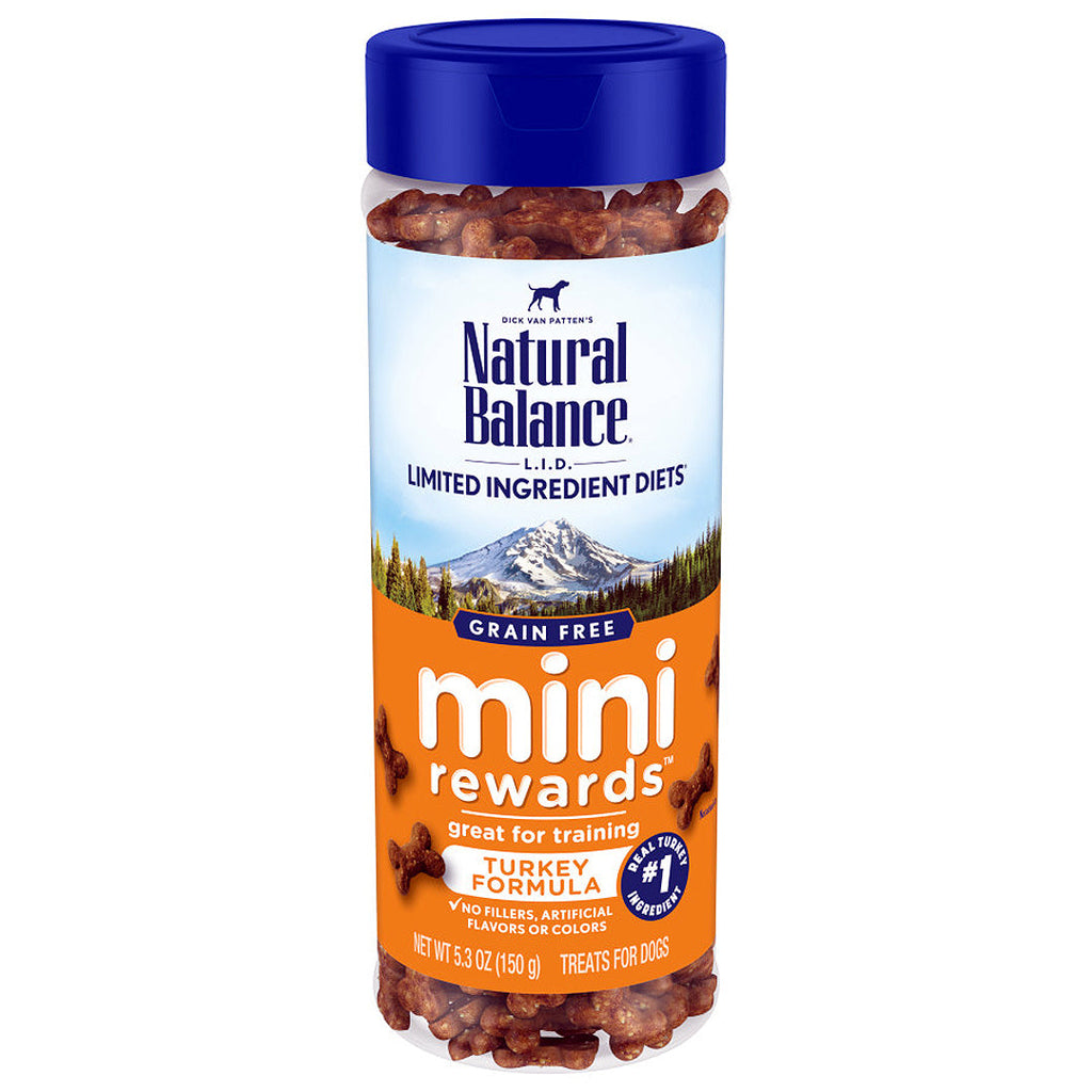 Natural Balance LID Mini Rewards Soft & Chewy Turkey Dog Treat 5.3oz