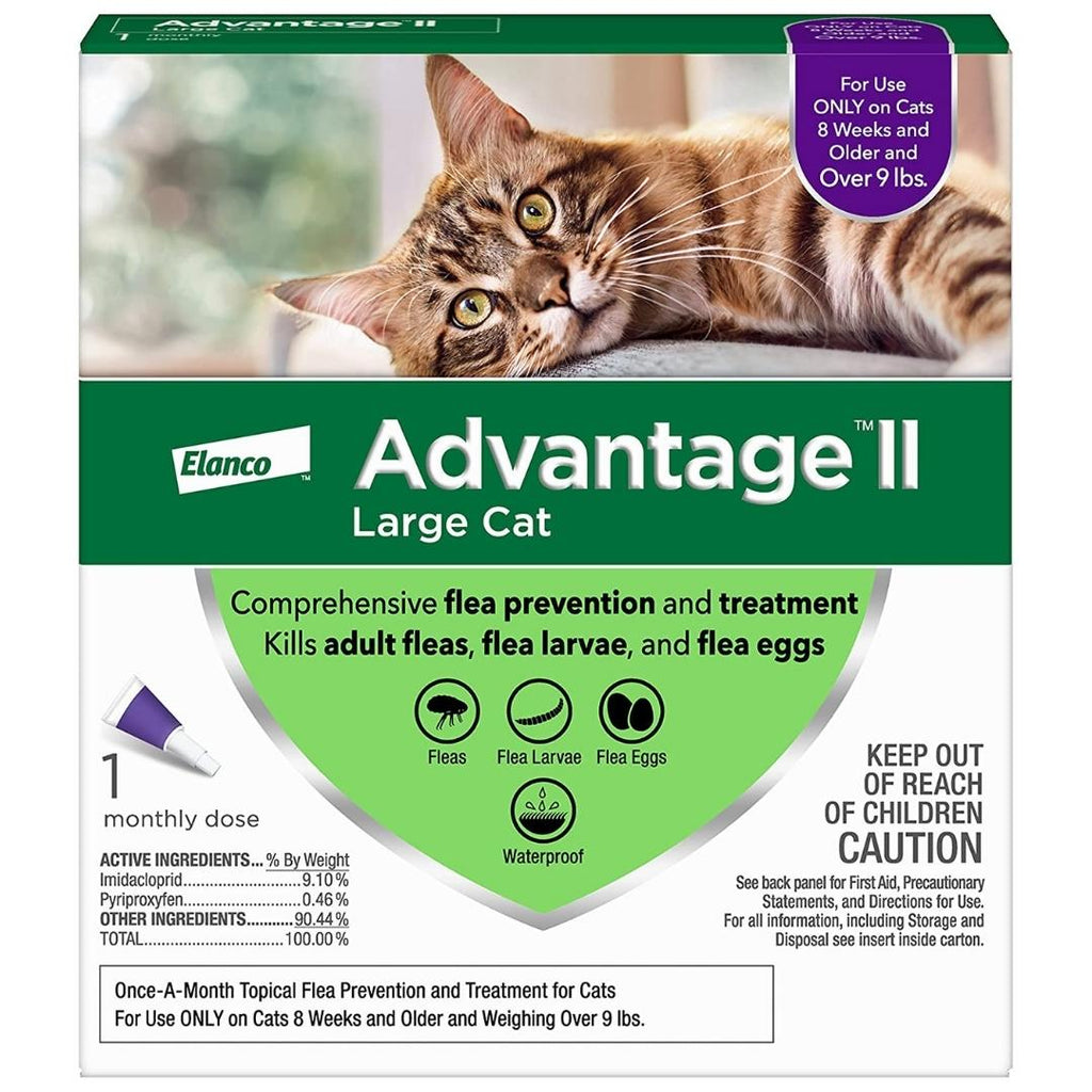Advantage II Flea Treatment for Large Cats Over 9 lbs, Single Dose