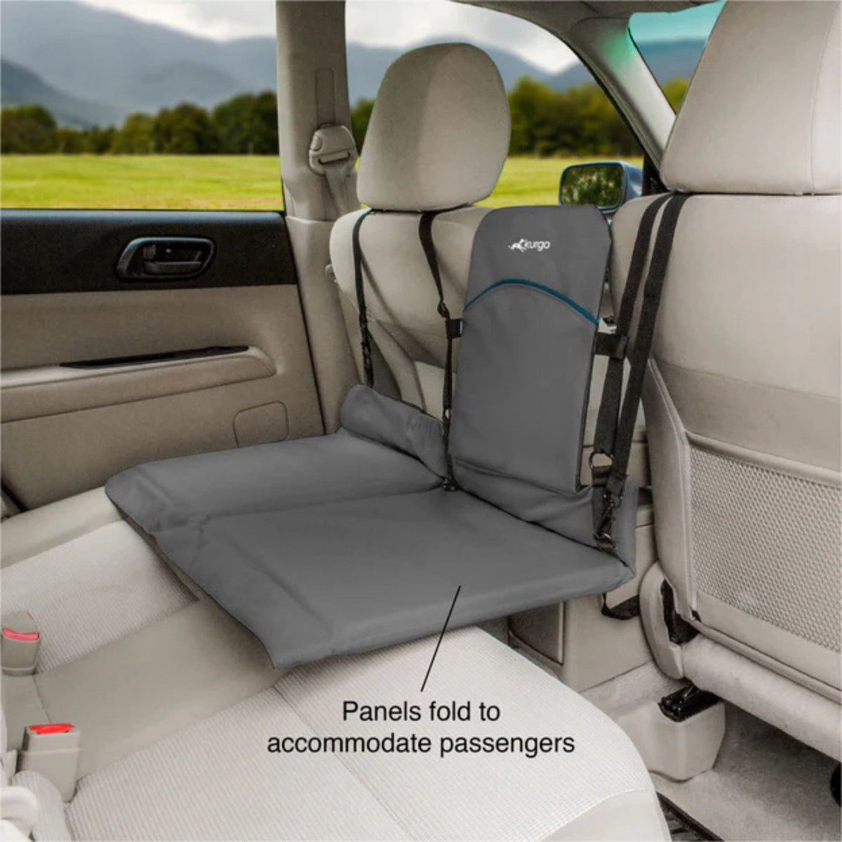 Kurgo Dog Rover Backseat Bridge Black/Charcoal