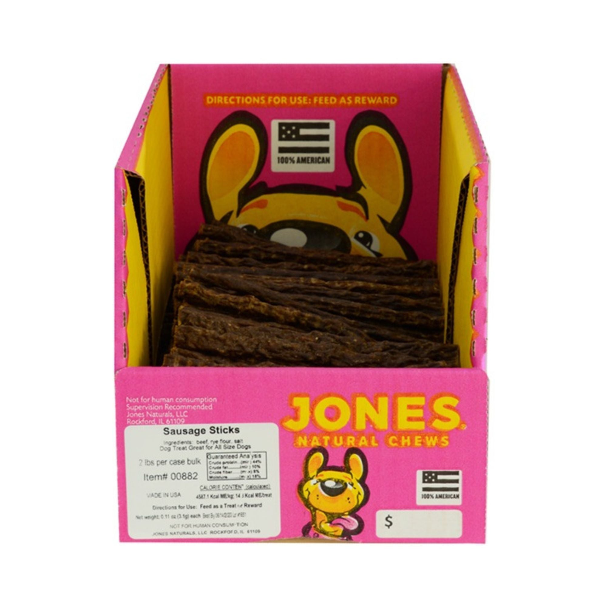 Jones Sausage Stick Beef 5" Bulk (Case of 200)