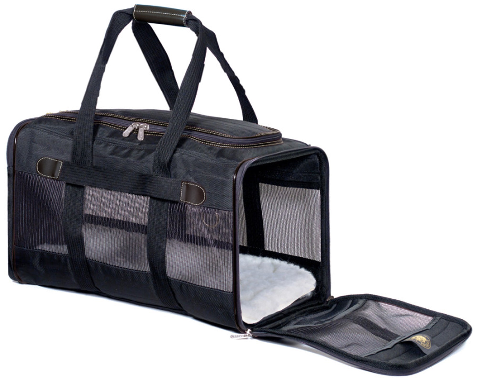 Sherpa's Pet Trading Company Original Deluxe Pet Carrier Black L