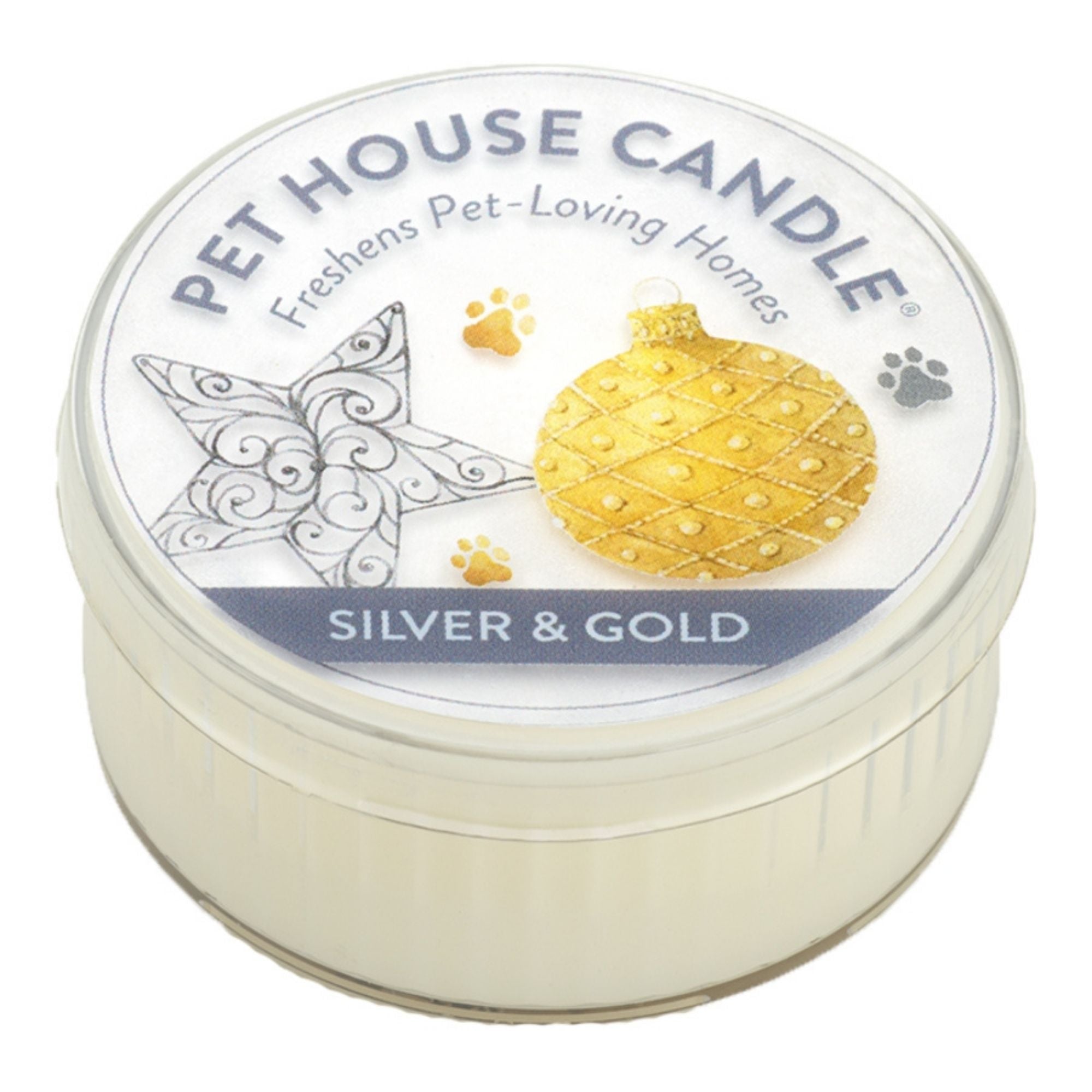 Pet House Silver & Gold Mini Candle (Case of 12)