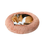 Ethical Pet Sleep Zone Luxe Round Faux Fur 27? Dusty Rose
