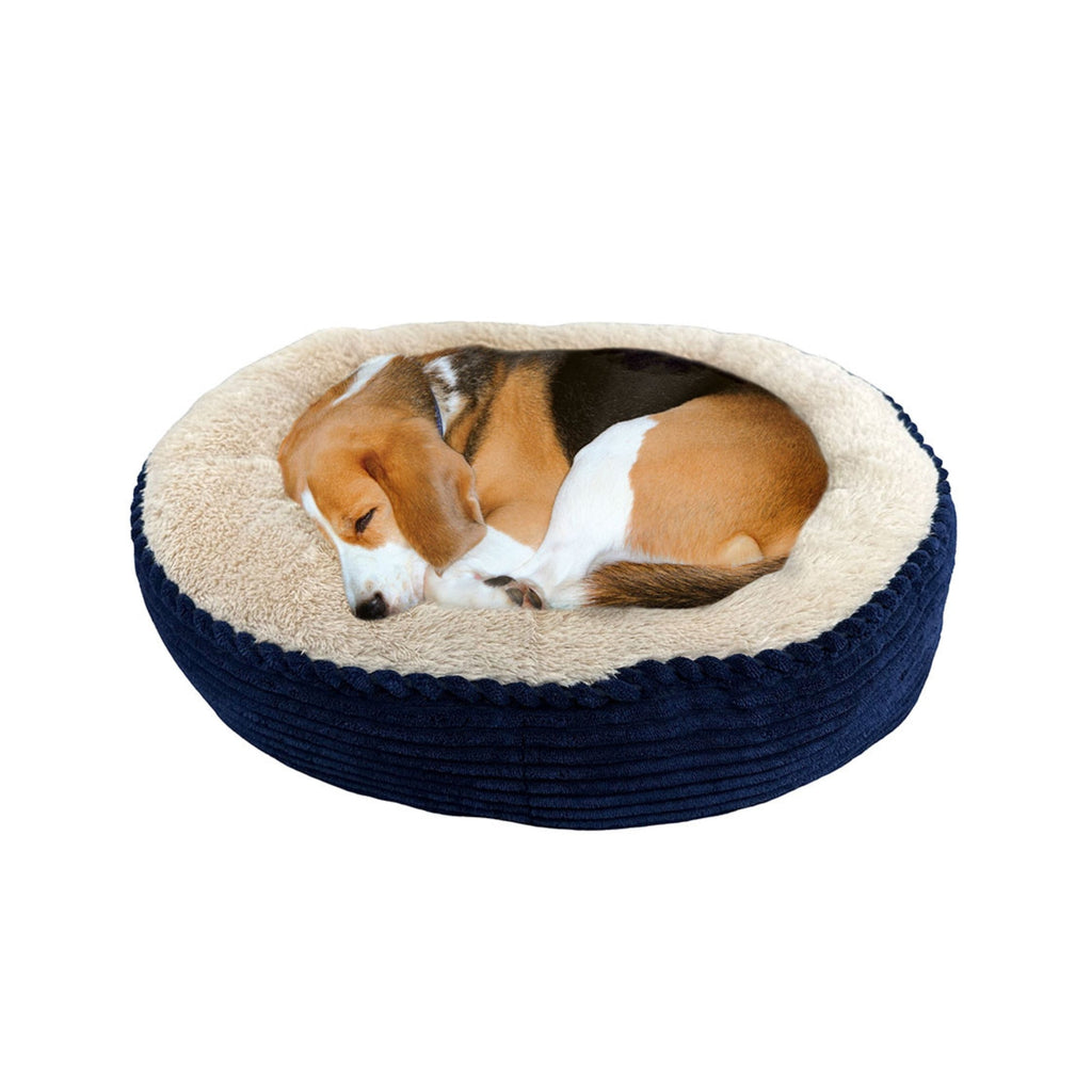 Ethical Pet Sleep Zone Luxe Round Rib Corduroy 31? Navy