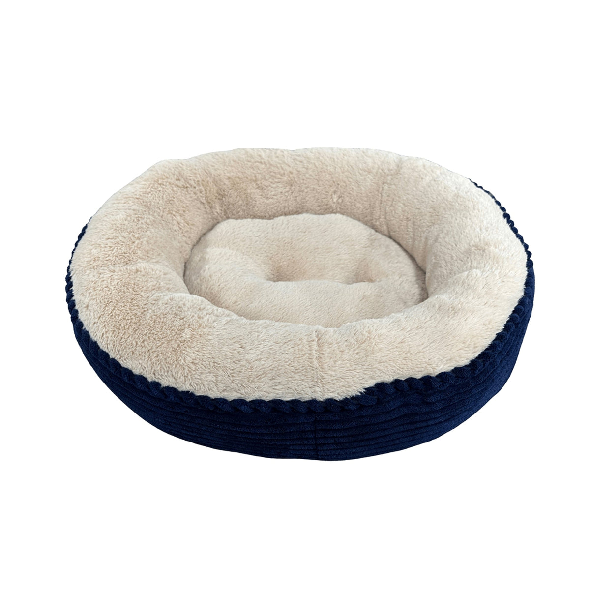 Ethical Pet Sleep Zone Luxe Round Rib Corduroy 31? Navy