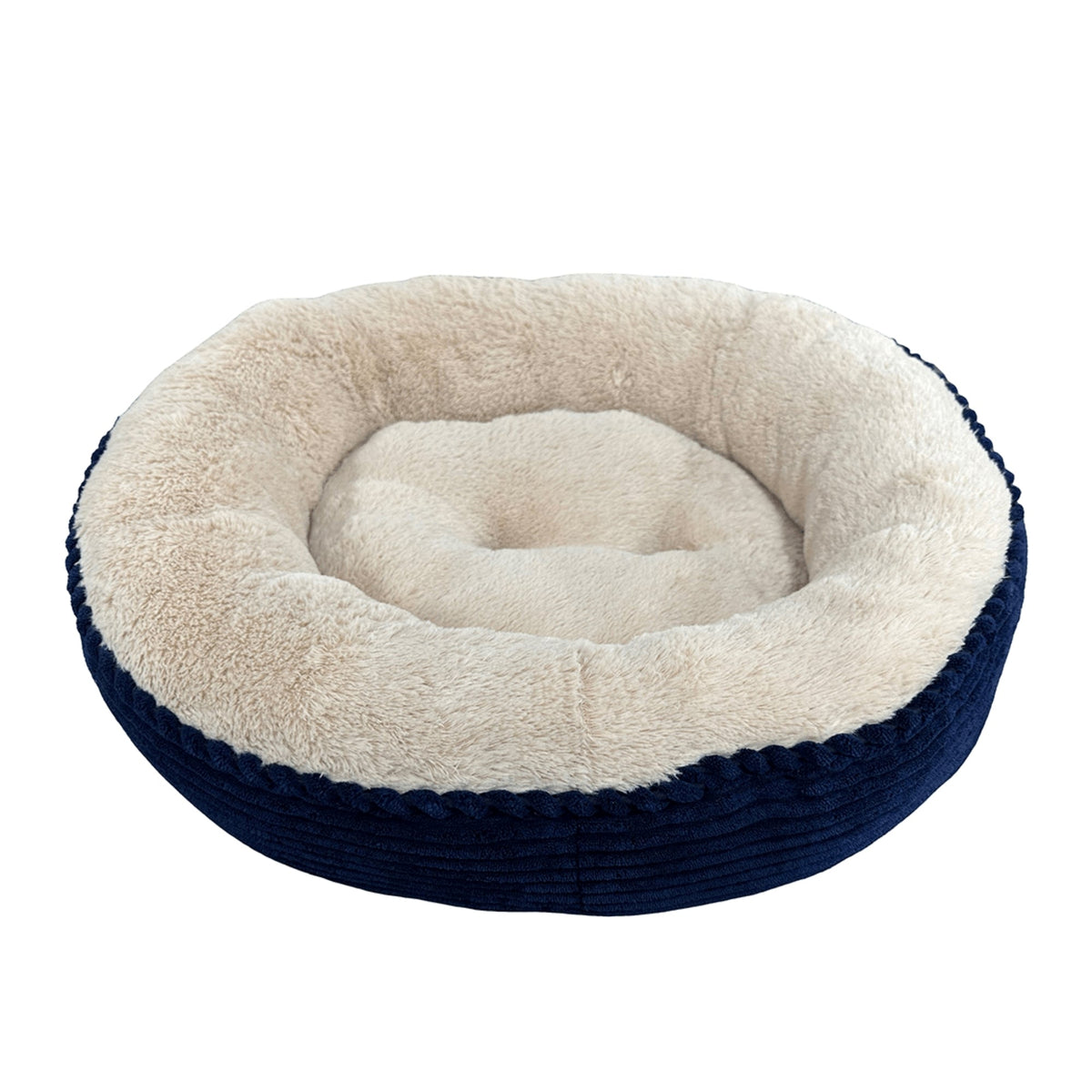 Ethical Pet Sleep Zone Luxe Round Rib Corduroy 36? Navy
