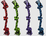 Multipet Nuts for Knots 3-Knot Rope Dog Toy Assorted 15 in