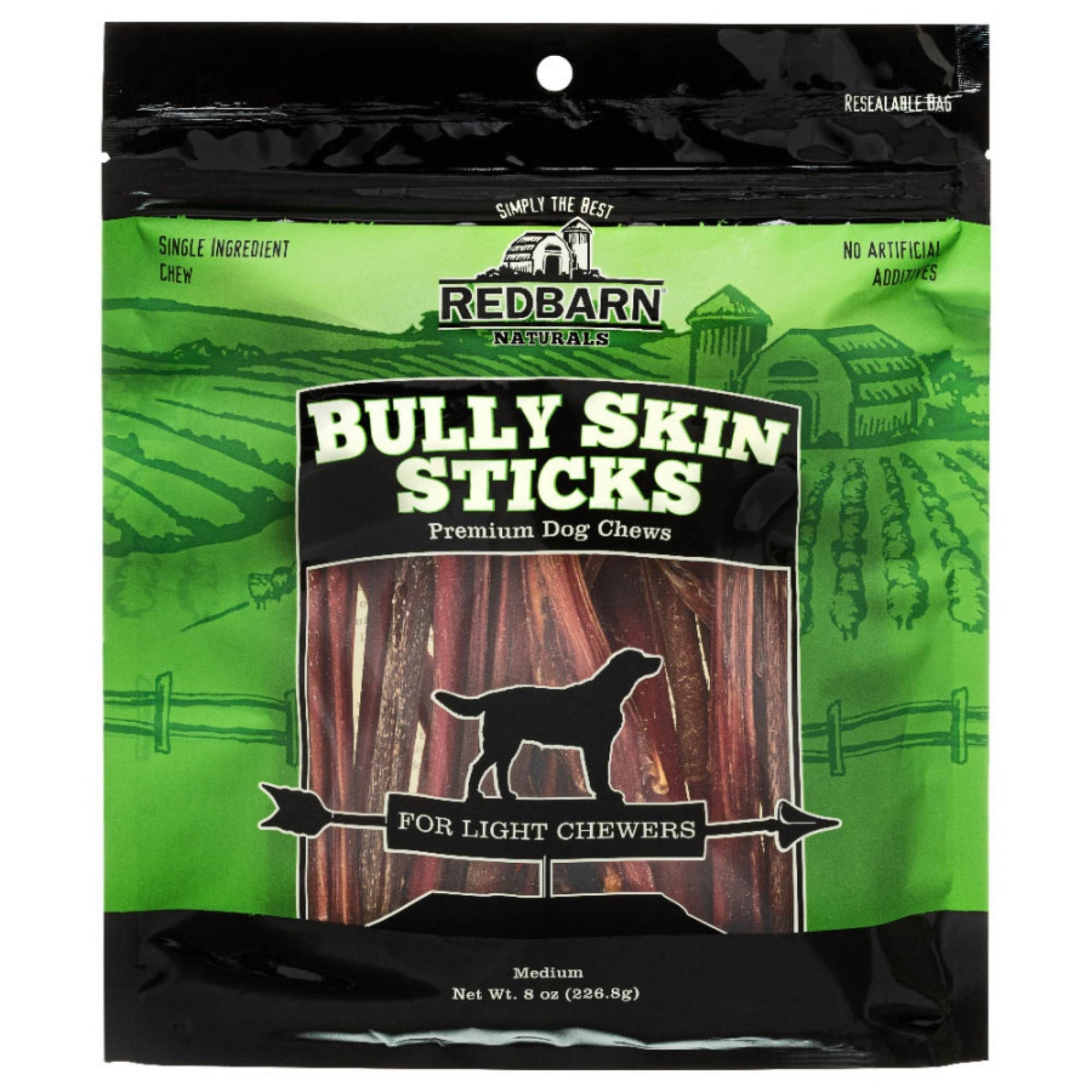 Redbarn Bully Skin Sticks Dog Chews, 8 oz