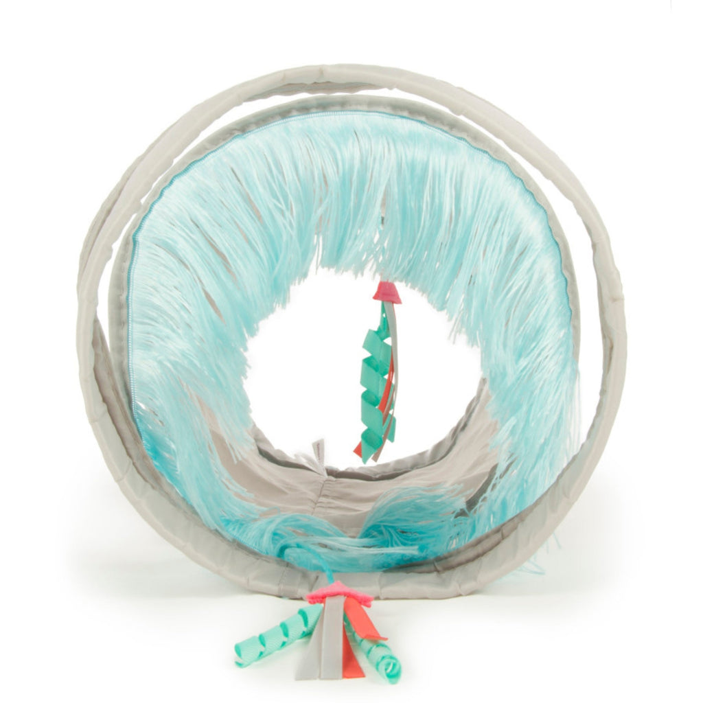 SmartyKat Fringe Frenzy Cat Activity Tunnel 20 in