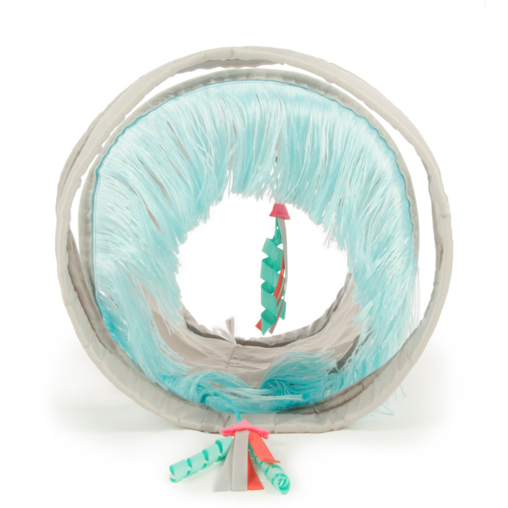 SmartyKat Fringe Frenzy Cat Activity Tunnel 20 in