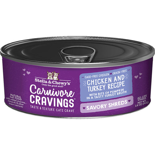 Stella & Chewy's Carnivore Cravings Chicken & Turkey, 2.8 oz (24-Pack)