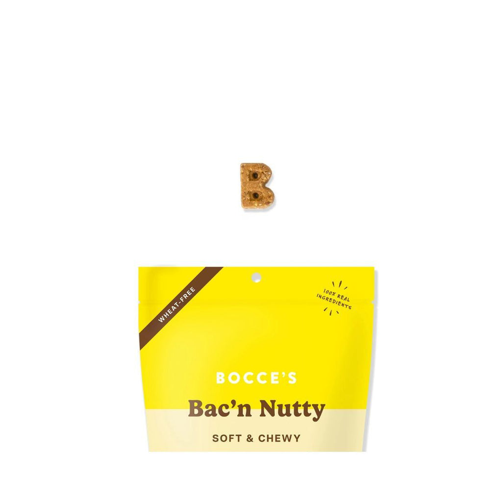 Bocce's Bakery Soft & Chewy Bacon Nutty Dog Treats, 12 oz
